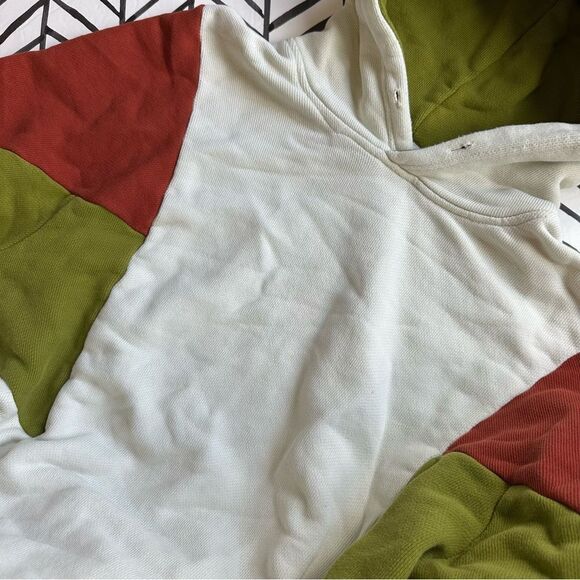 Urban Outfitters Men's Size XL Colorblock Long Sleeve Hooded Sweatshirt - Picture 1 of 4